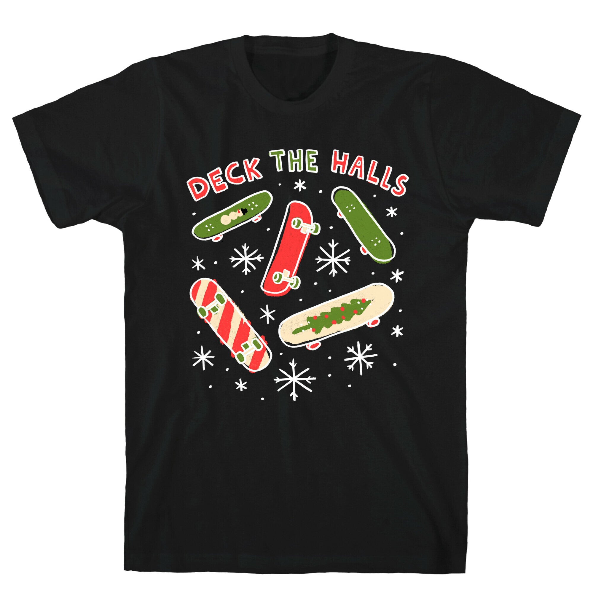 Deck The Halls Skateboarding T-Shirt